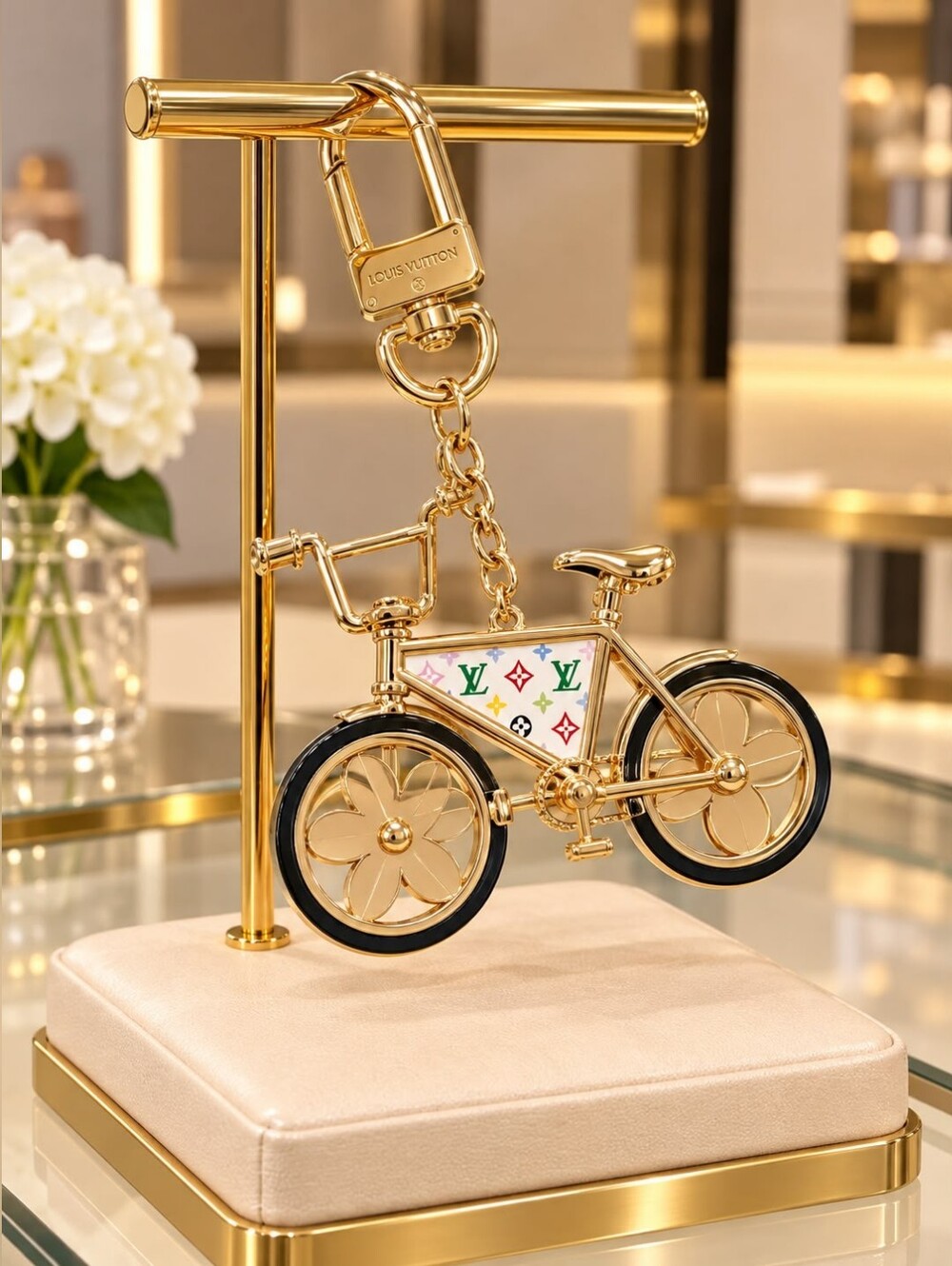 Fashion Bicycle Metal Keychain
